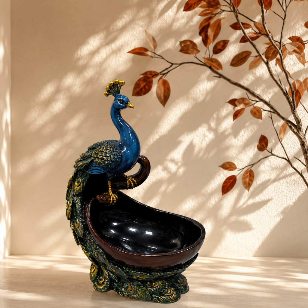Peacock Bowl Showpiece