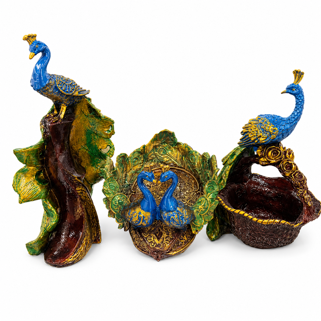 Peacock Set of 3