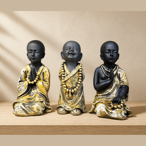Black Monks Set of 3