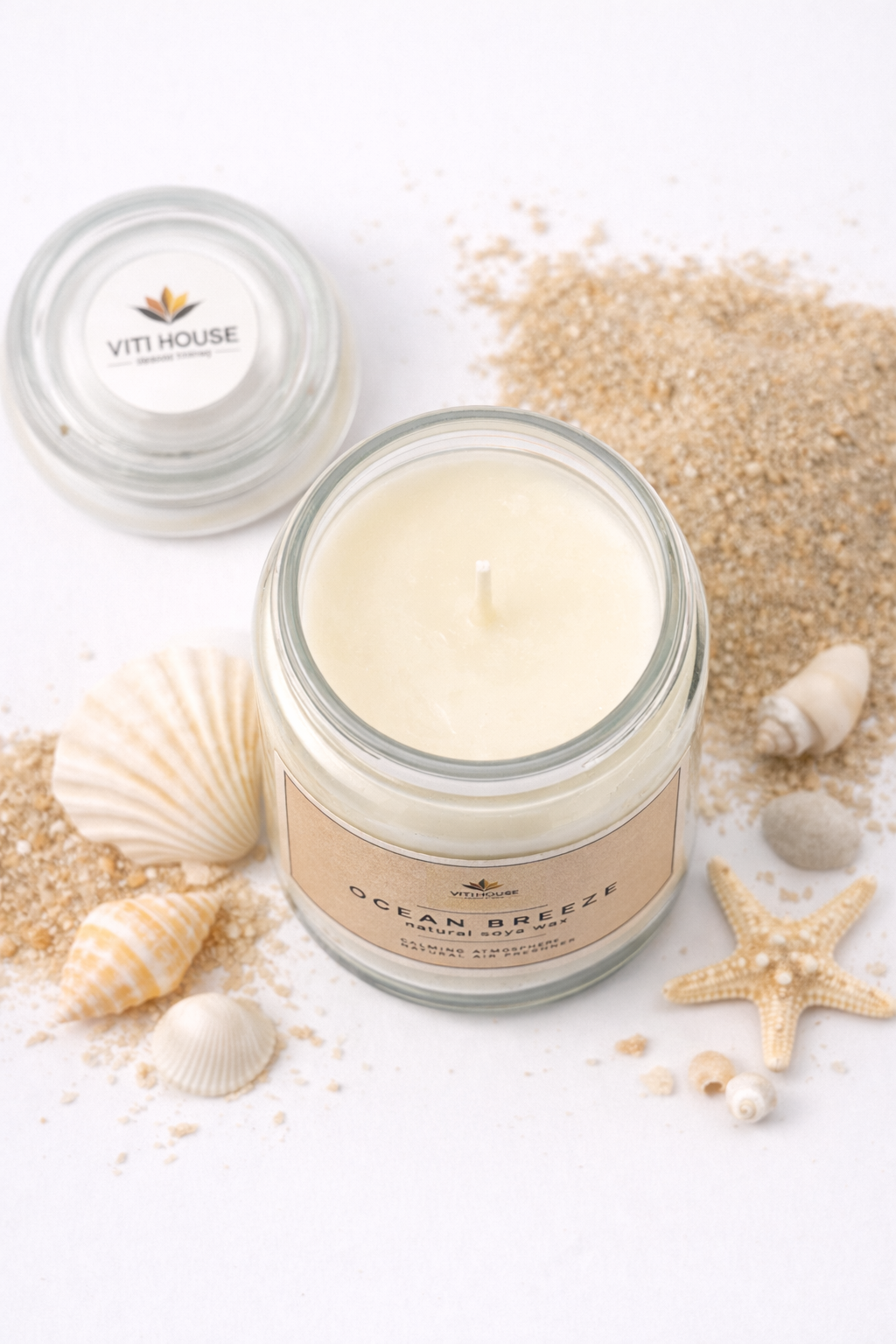VITI House's Ocean Breeze Natural Soya Wax Candle