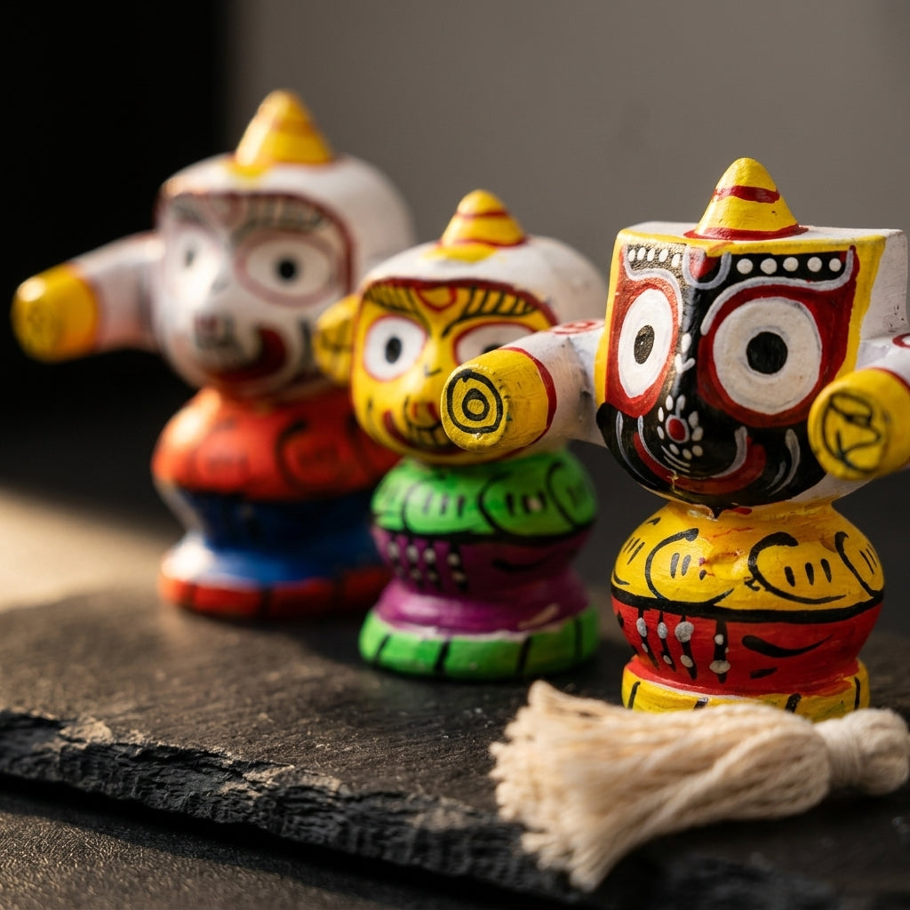 Jagannath Trio Decor Mini Idols