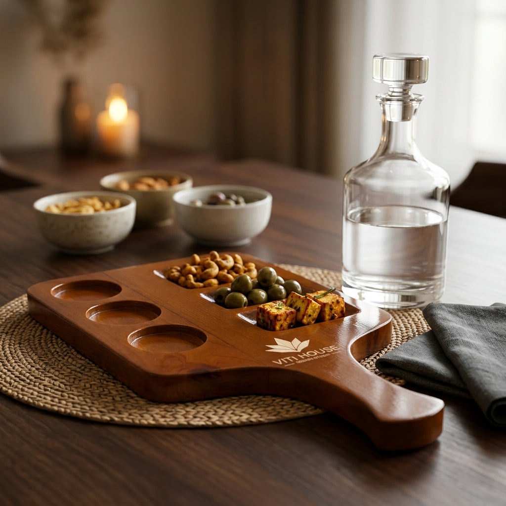 Wooden Tequila Platter